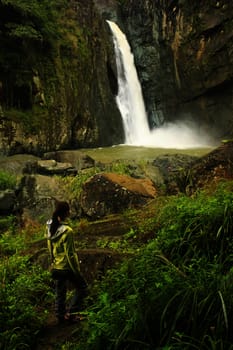 Salto Jimenoa Uno waterfall, Jarabacoa, Dominican Republic