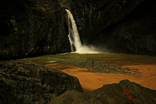 Salto Jimenoa Uno waterfall, Jarabacoa, Dominican Republic