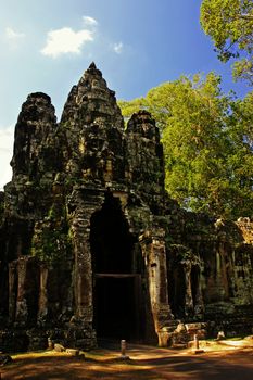 Victory Gate of Angkor Thom, Angkor area, Siem Reap, Cambodia