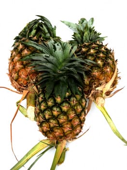 Pineapple on white background