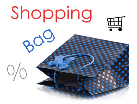 Beatiful shopping bag isolaten on white background