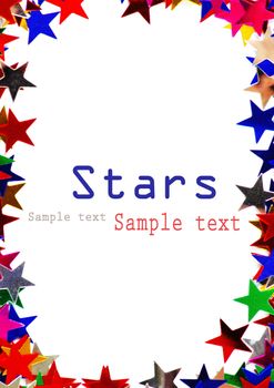 Colored stars background for your text on photo, and other.