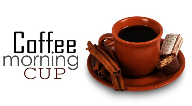 Coffee on white