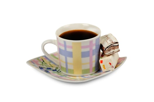 Coffee cup on white background