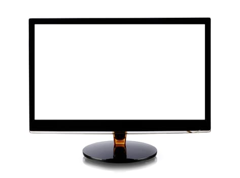 Computer monitor isolated on white