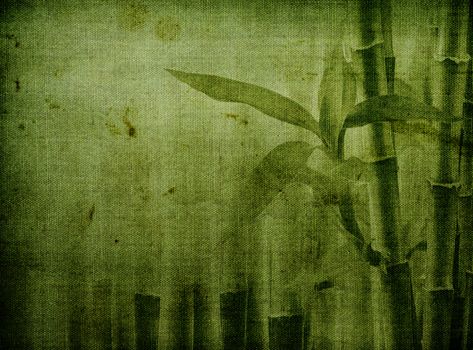 grunge bamboo background