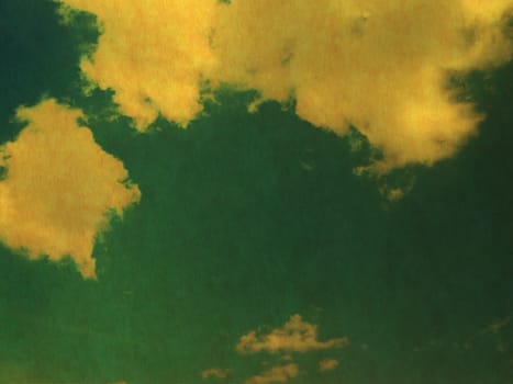 retro image of cloudy sky