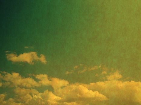 retro image of cloudy sky