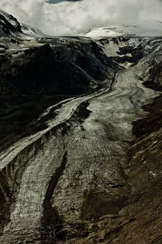 Glacier of Grossglockner, Austria, in summer