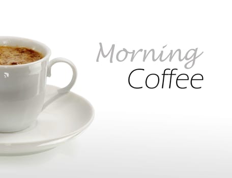 Coffee collection - Espresso Cup. Isolated on white background