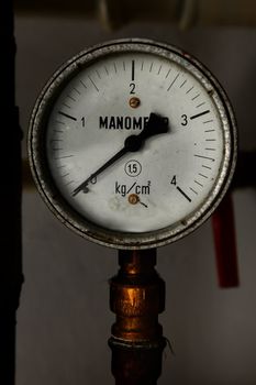 Old rusty manometers
