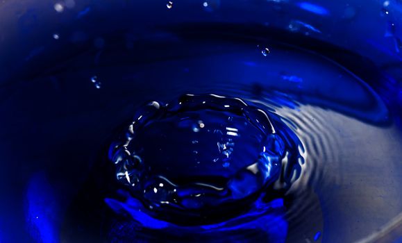 Abstract of Water Drops and droplets, Fresh Liquid concept, Copy Space, High speed