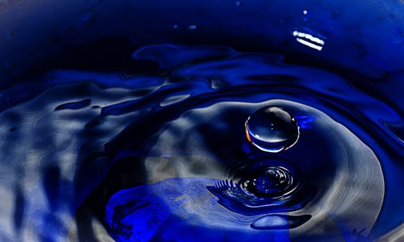 Abstract of Water Drops and droplets, Fresh Liquid concept, Copy Space, High speed