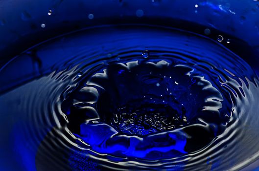 Abstract of Water Drops and droplets, Fresh Liquid concept, Copy Space, High speed