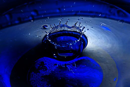 Abstract of Water Drops and droplets, Fresh Liquid concept, Copy Space, High speed