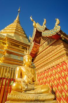 Wat Phra That Doi Suthep is a major tourist destination of Chiang Mai, Thailand.