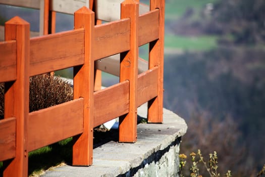 Wooden fence in Italy