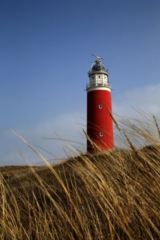 The famous red lighthouse in Cocksdorp - Texel - Netherlands