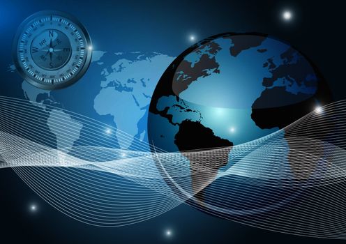 Map of the world vector