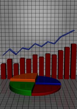 The schedule the histogram showing lifting and business blossoming