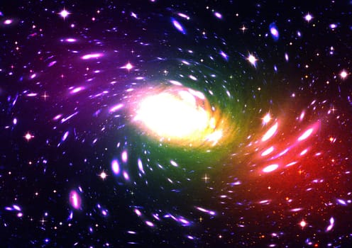 Small part of an infinite star field of space in the Universe