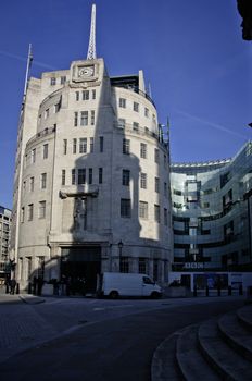 BBC building in Portland Place, London