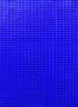 Blue color mosaic wall pattern