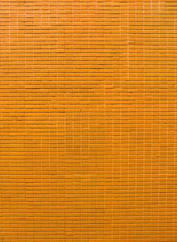Yellow color mosaic wall pattern