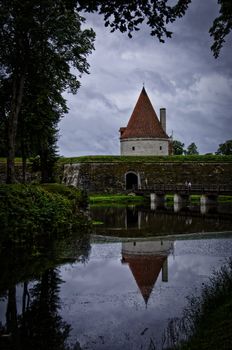 Watchtower of the castle in Kuressaare, Saaremaar, Estonia