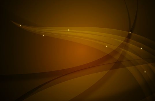 Orange abstract line and round background