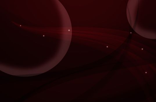 Red abstract line and round background