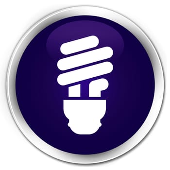 Bulb icon glossy purple round button