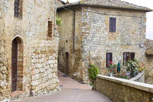 San Gimignano - small walled medieval hill town in the province of Siena, Tuscany, Italy