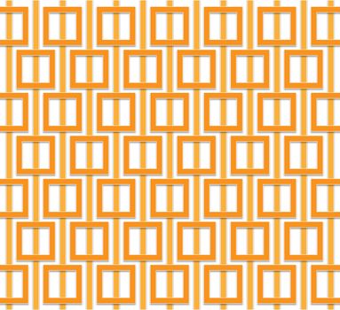 Abstract pattern of orange squares regularly distributed over the area