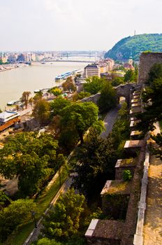 view of the cityscape of Budapest with the danube