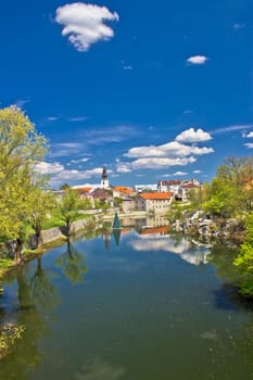 Town of Gospic on Lika river, Croatia 