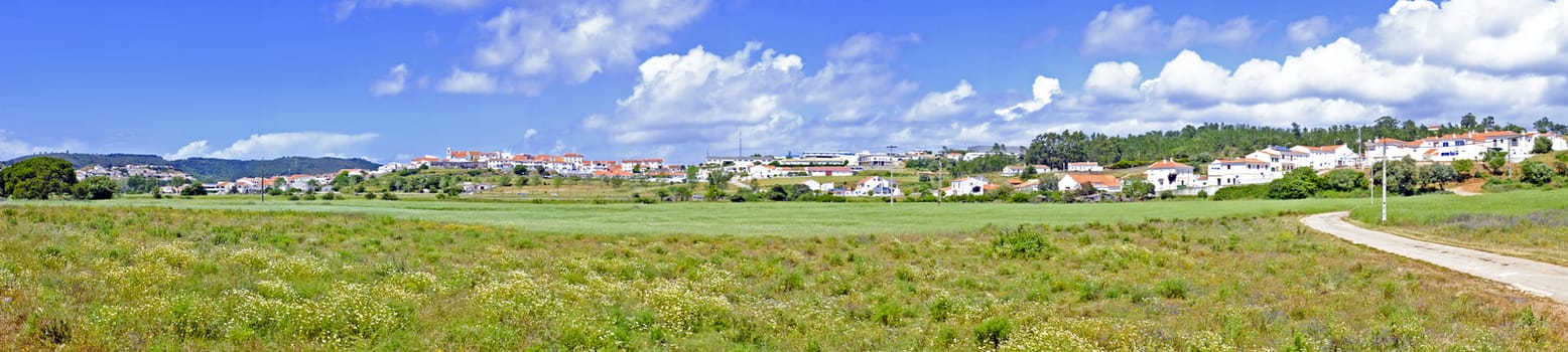 Panoramic view from Aljezur in Portugal