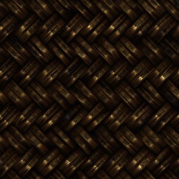 Seamless computer generated high quality woven basket twill texture background