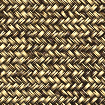 Seamless computer generated high quality woven basket twill texture background