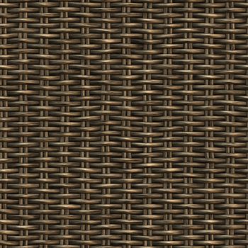 Seamless computer generated high quality woven basket twill texture background