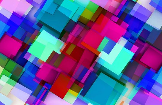 Colorful Squares Background with a Edit Blocks
