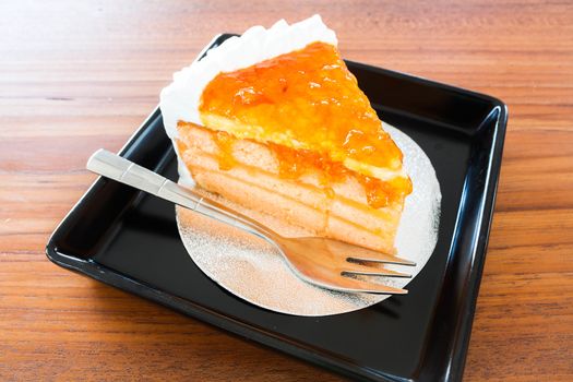 Homemade bakery orange cake