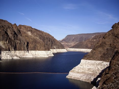 View of the resevoir at Hoover Dam Nevada, USA