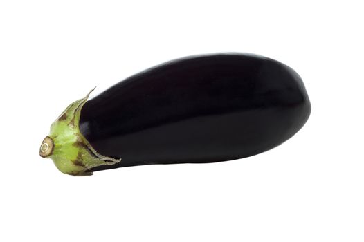 Fresh vegetable eggplant on white background