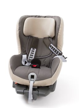 booster seat for a car in light background. studio shot without kid