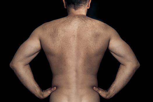 An image of a natural male back