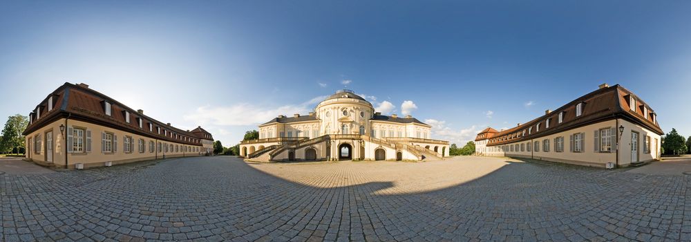 Panorama of the Castle Solitude, Stuttgart Germany