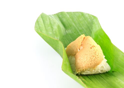 Kao nio sangkhaya, Thai traditional Dessert sweetmeat made of steamed