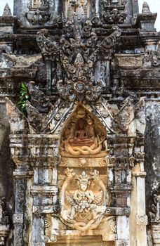 detail Ing Hang Stupa in Savannakhet, Laos