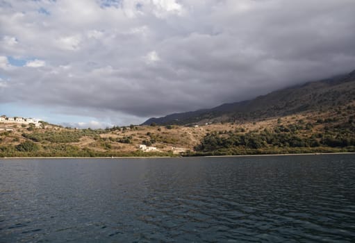 The only fresh water lake in Crete - Lake Kournas.